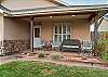 Cozy front porch, with panoramic view of the Moab Rim!