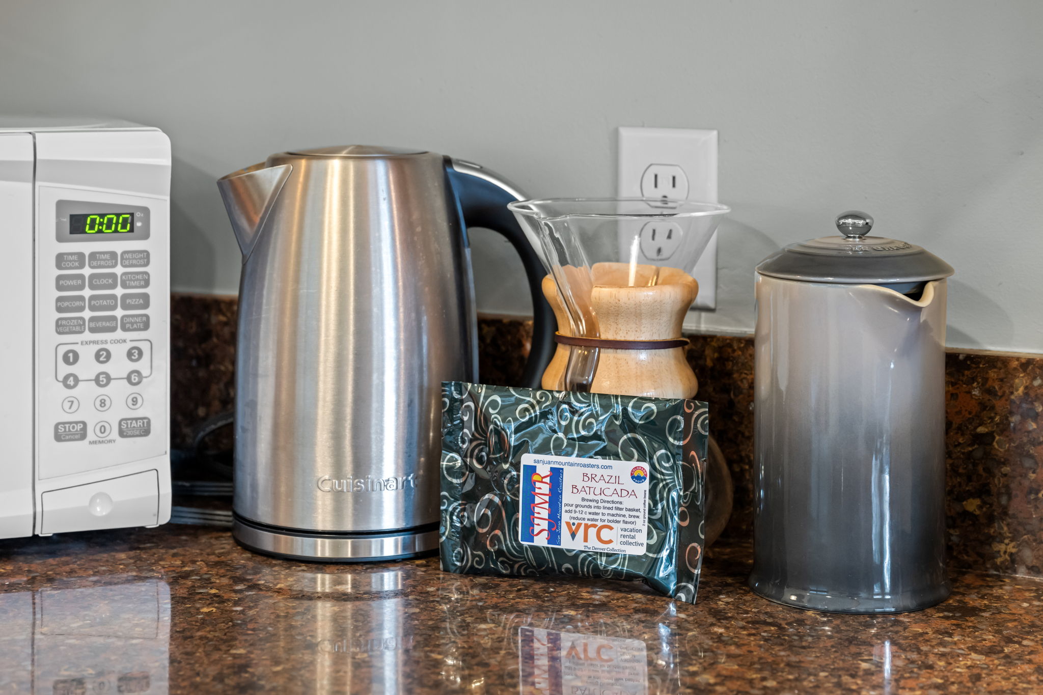 Every guest receives complimentary Colorado roasted coffee.