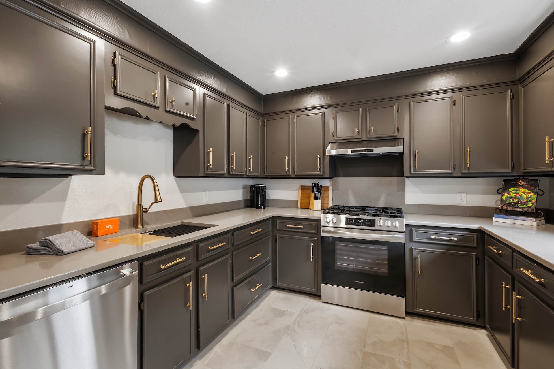 Kitchen #1 with dining seating for 8 – located on the main level (second floor)