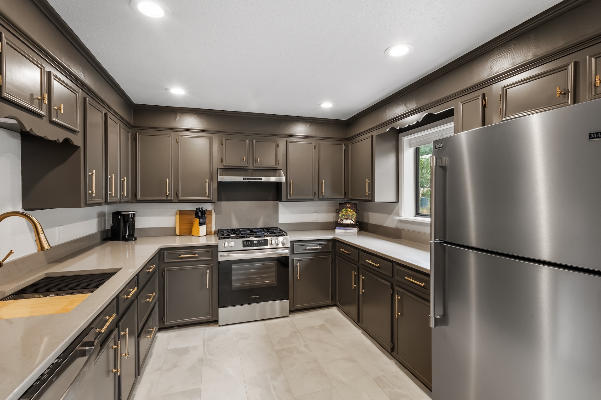 Kitchen #1 with dining seating for 8 – located on the main level (second floor)