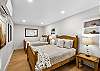 Double queen bedroom – located on the lower level (first floor).