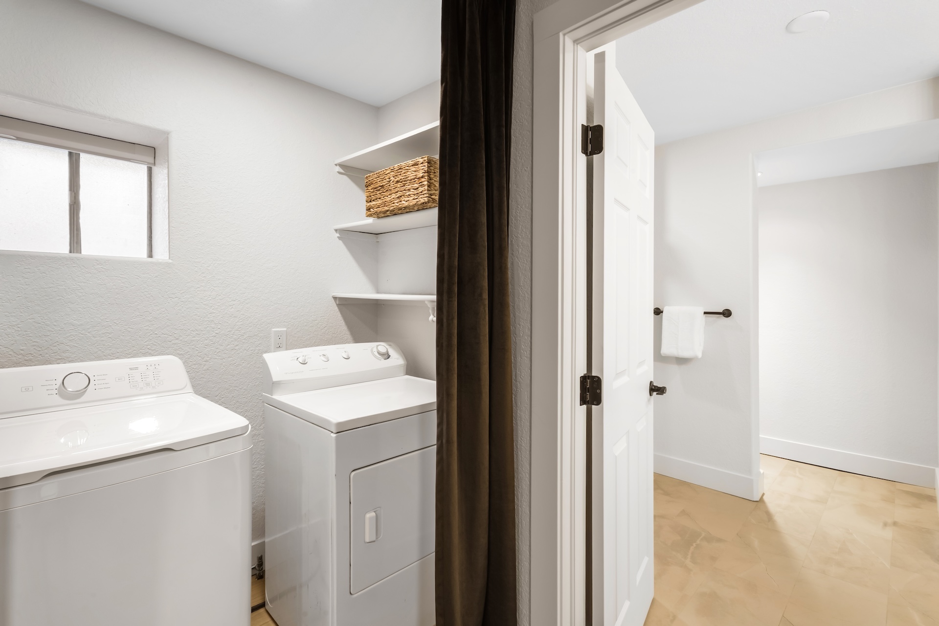 Keep things fresh with in-home laundry during your stay.