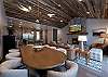 Main Living, Dining and Kitchen - Gas Fireplace, TV and Deck