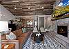 Main Living Space and Kitchen - Gas Fireplace