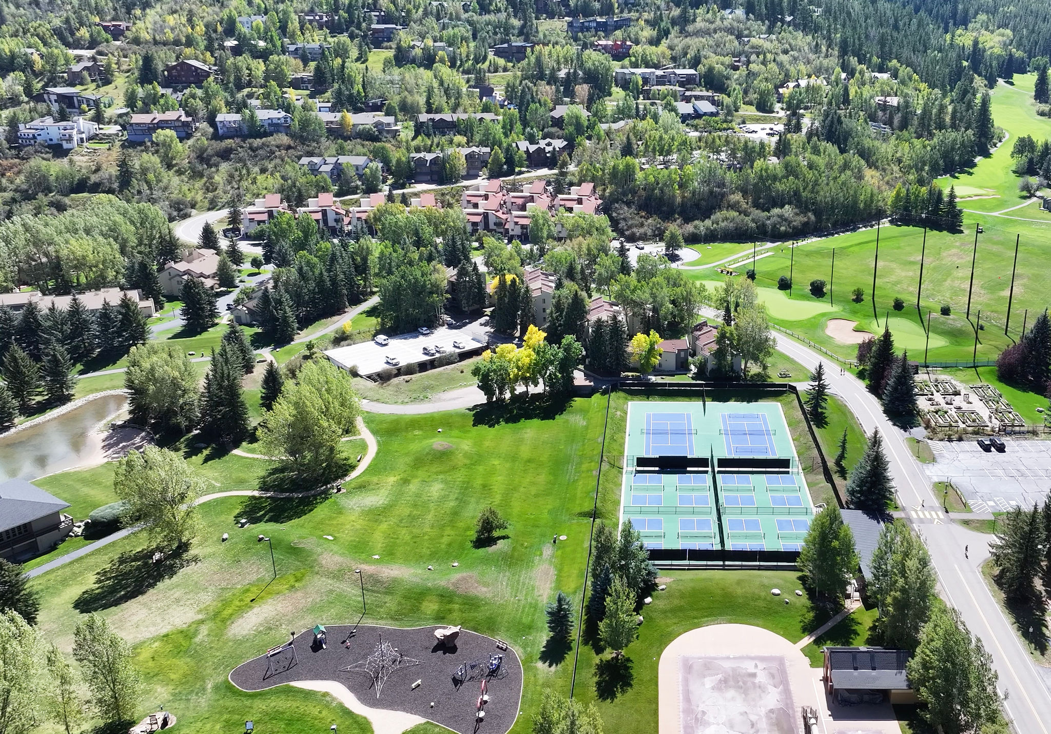 Eagle eye view of home and the surrounding EagleVail area. 