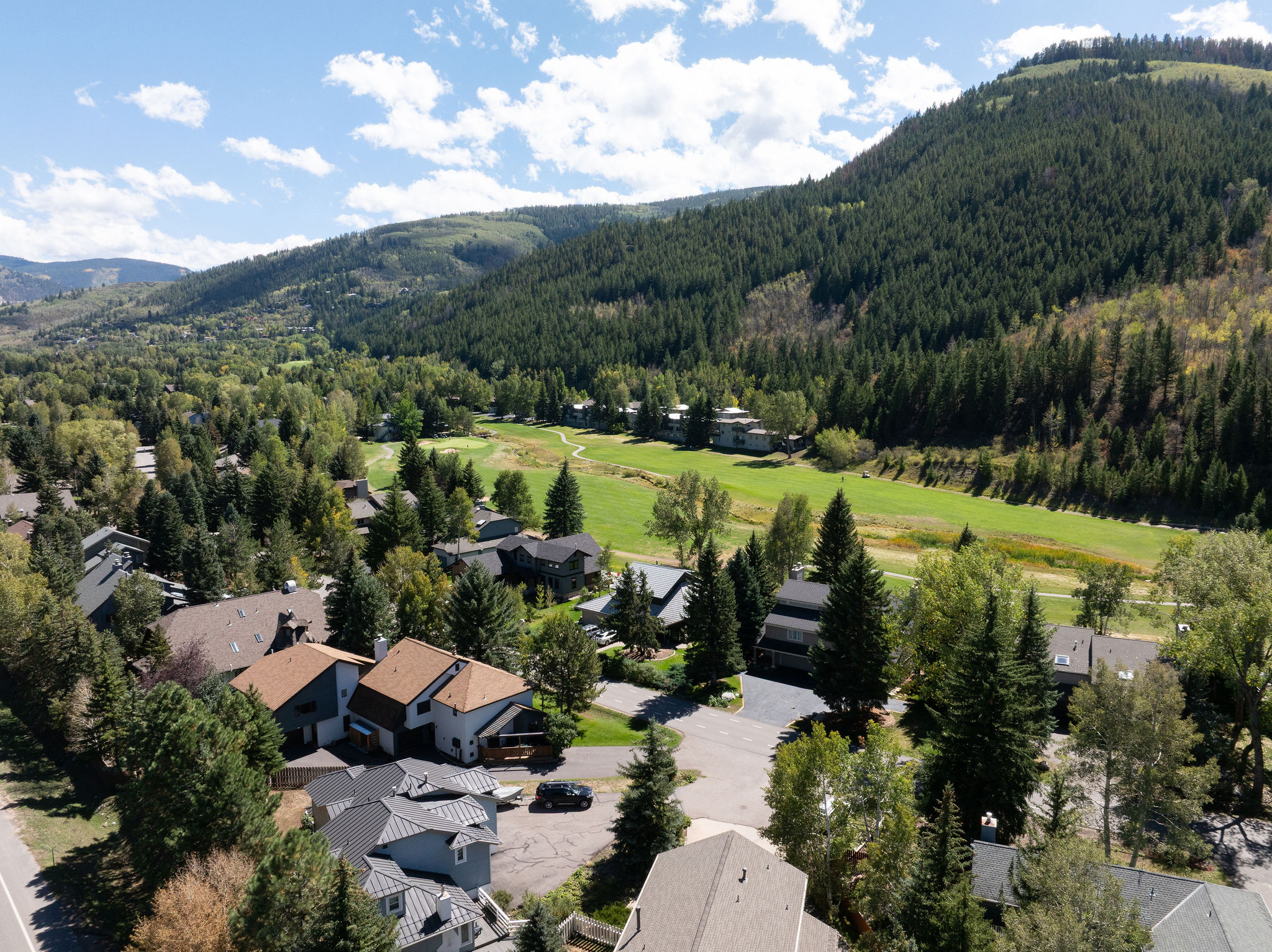 Eagle eye view of home and the surrounding EagleVail area. 