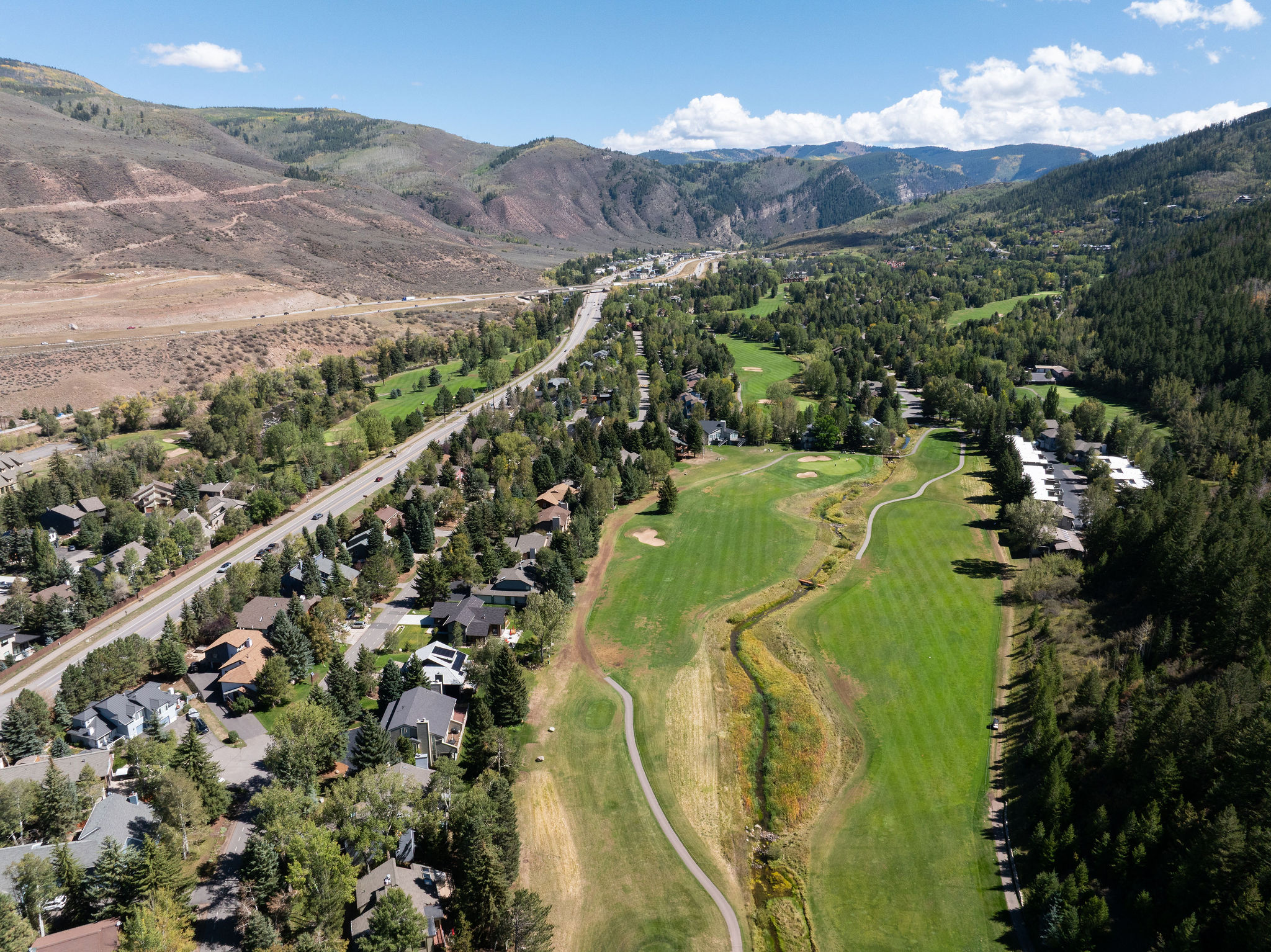 Eagle eye view of home and the surrounding EagleVail area. 