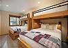 2 twin-over-double bunk beds
