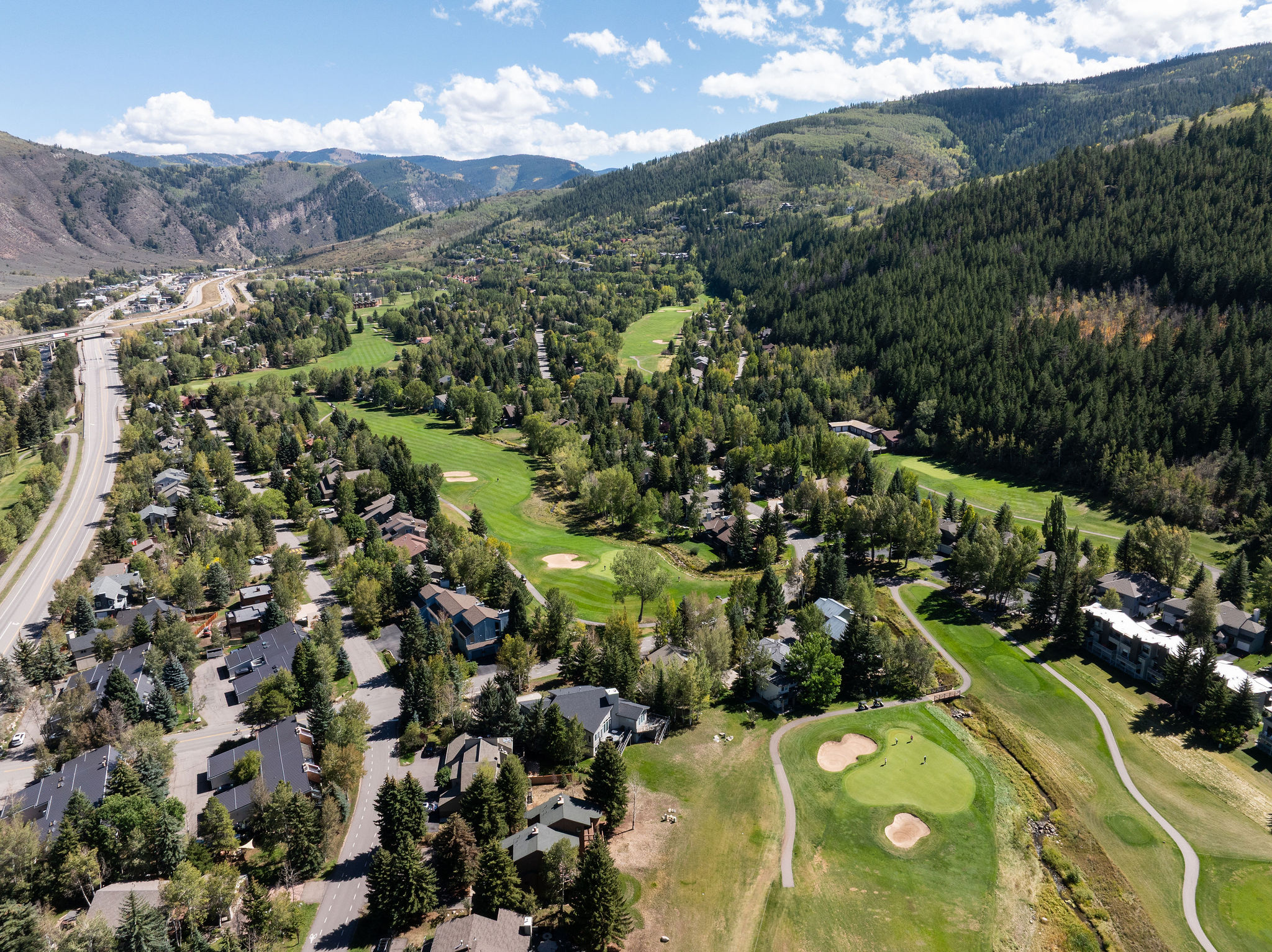 Eagle eye view of home and the surrounding EagleVail area. 