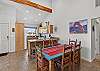 Enjoy meals together around a table that comfortably seats 6.