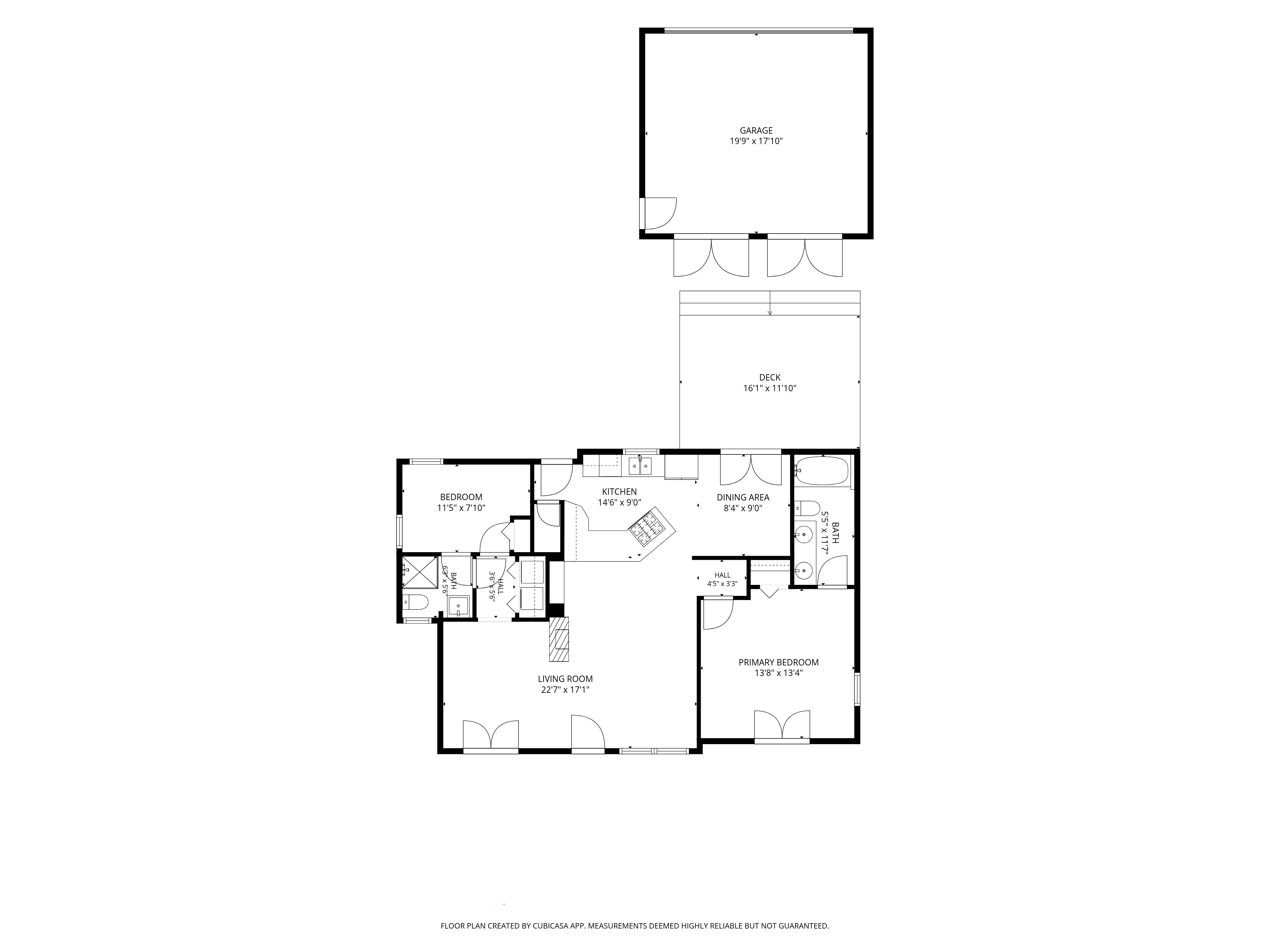 Floor plan of home. 