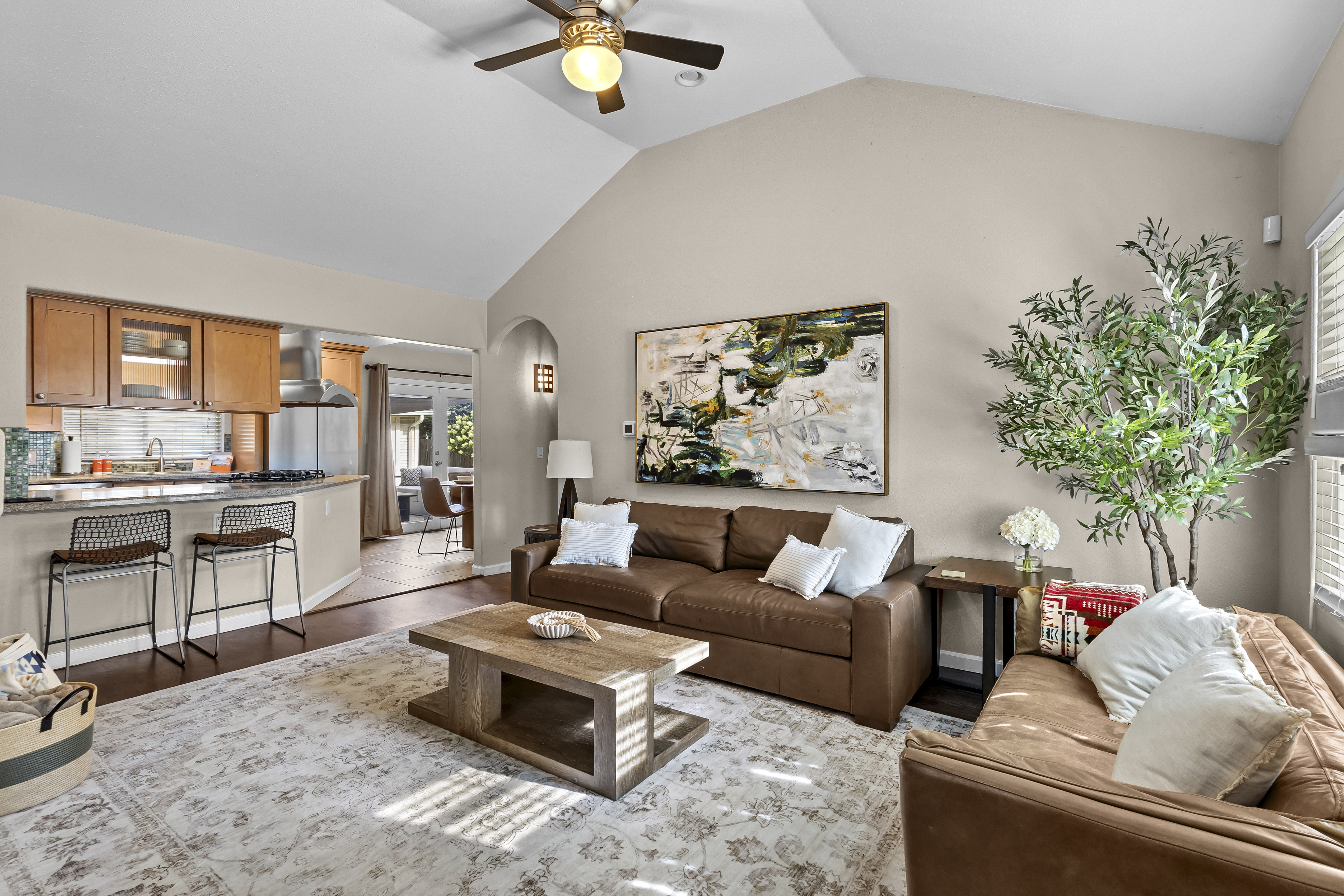 Spacious and inviting, the perfect spot to unwind after a day of exploring the city. 