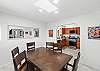 Gather comfortably with dining space for 6 guests.