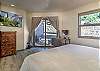 Master Bedroom - King TV, Desk (with monitor) and deck access