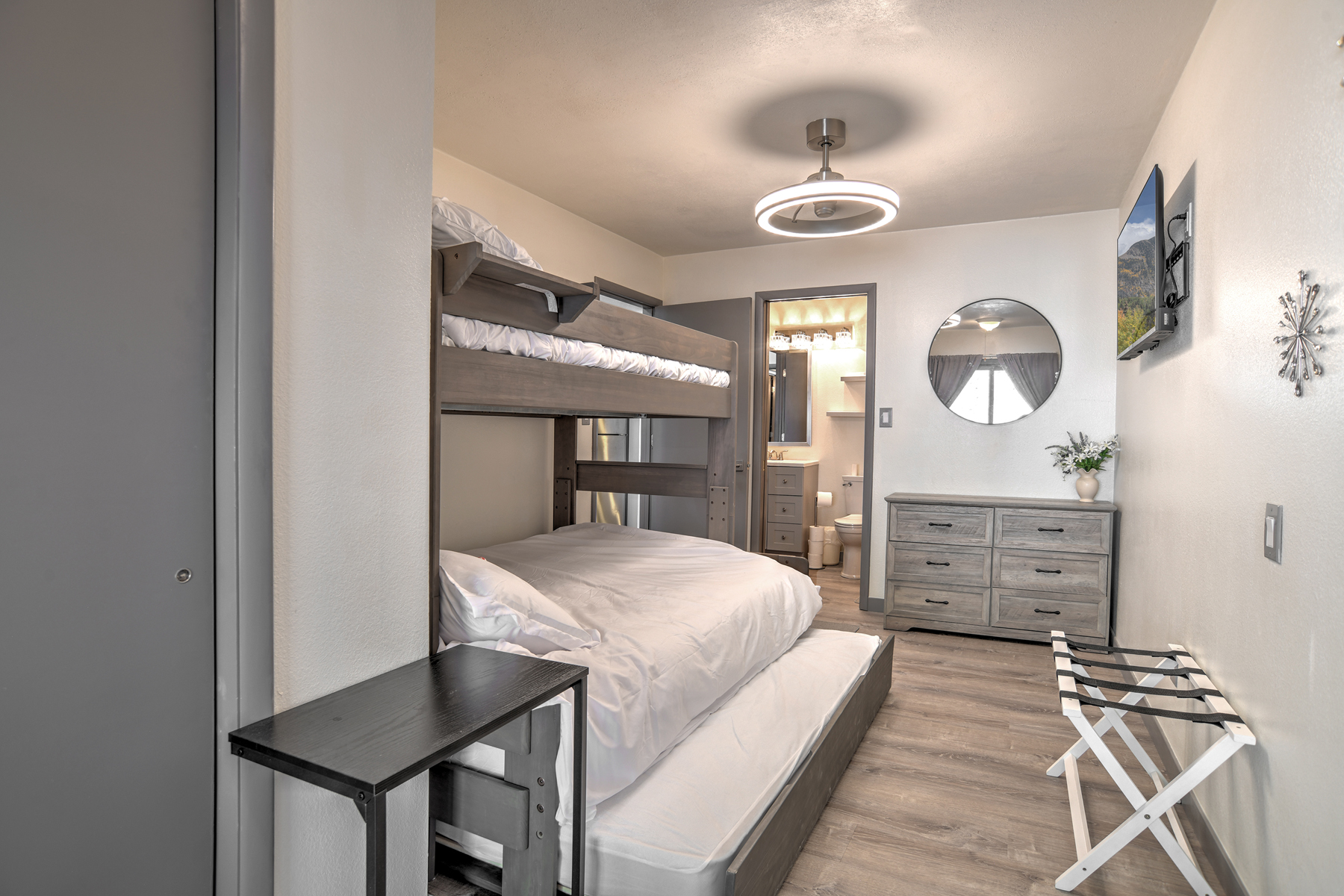 2nd Bedroom - Bunk Bed (Single over Double) and Twin trundle - Deck Access