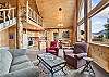 Our home offers a light and bright cozy mountain cabin.  Our home features lots of windows, a wood burning fireplace, and open living, dining and kitchen concept. 