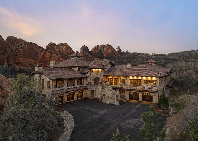 New! Roxborough Castle | Exclusive Estate | Red Rock Views | Sleeps 16