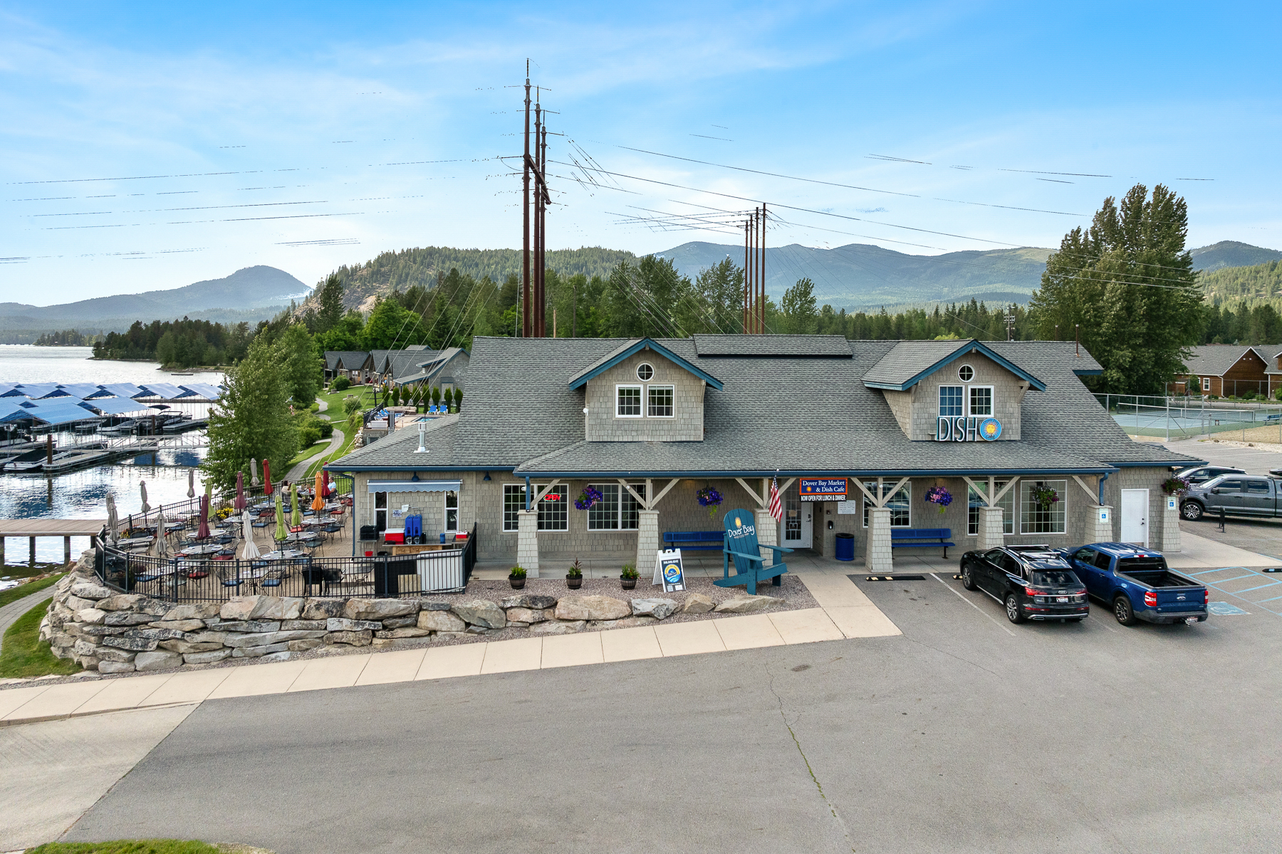 Dover Bay Market and Dish Restaurant on site