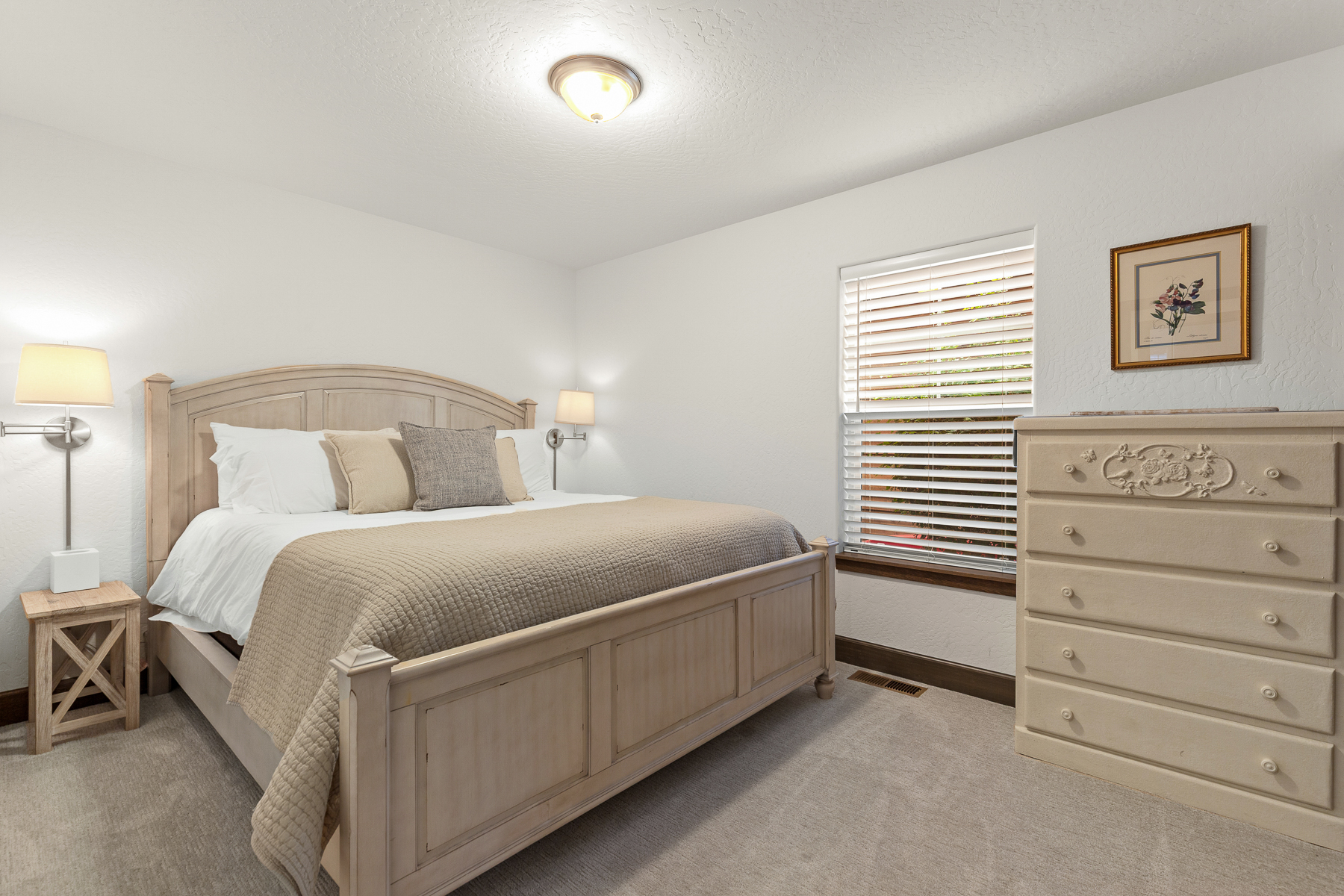 Unwind in this spacious king bedroom.
