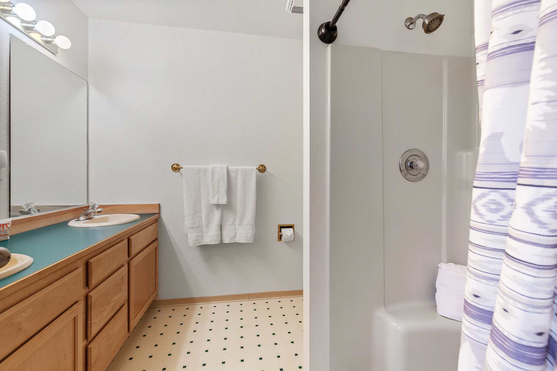 Main en suite bathroom with walk-in shower.