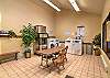 Nearby guest services center with coin laundry.