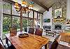 Dining area with seating for 6. 