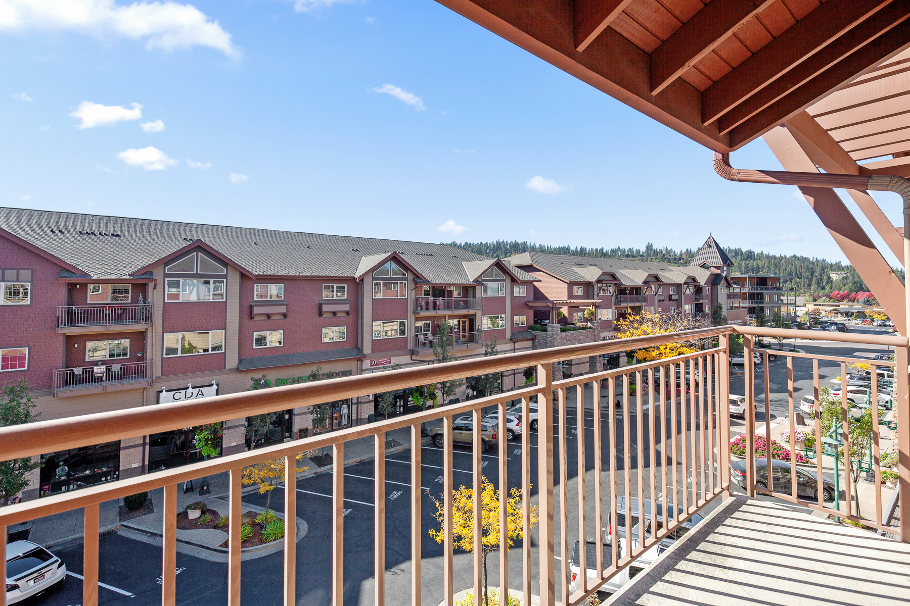 Private balcony with outdoor seating