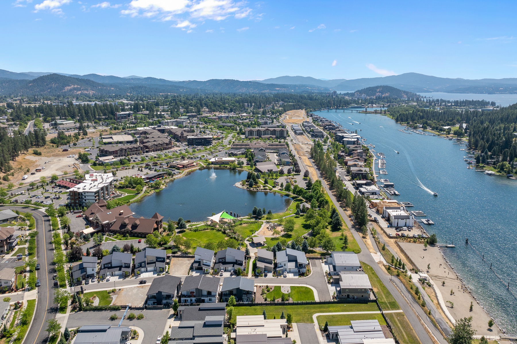 Ariel view of surrounding area.