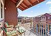 Private balcony with outdoor seating
