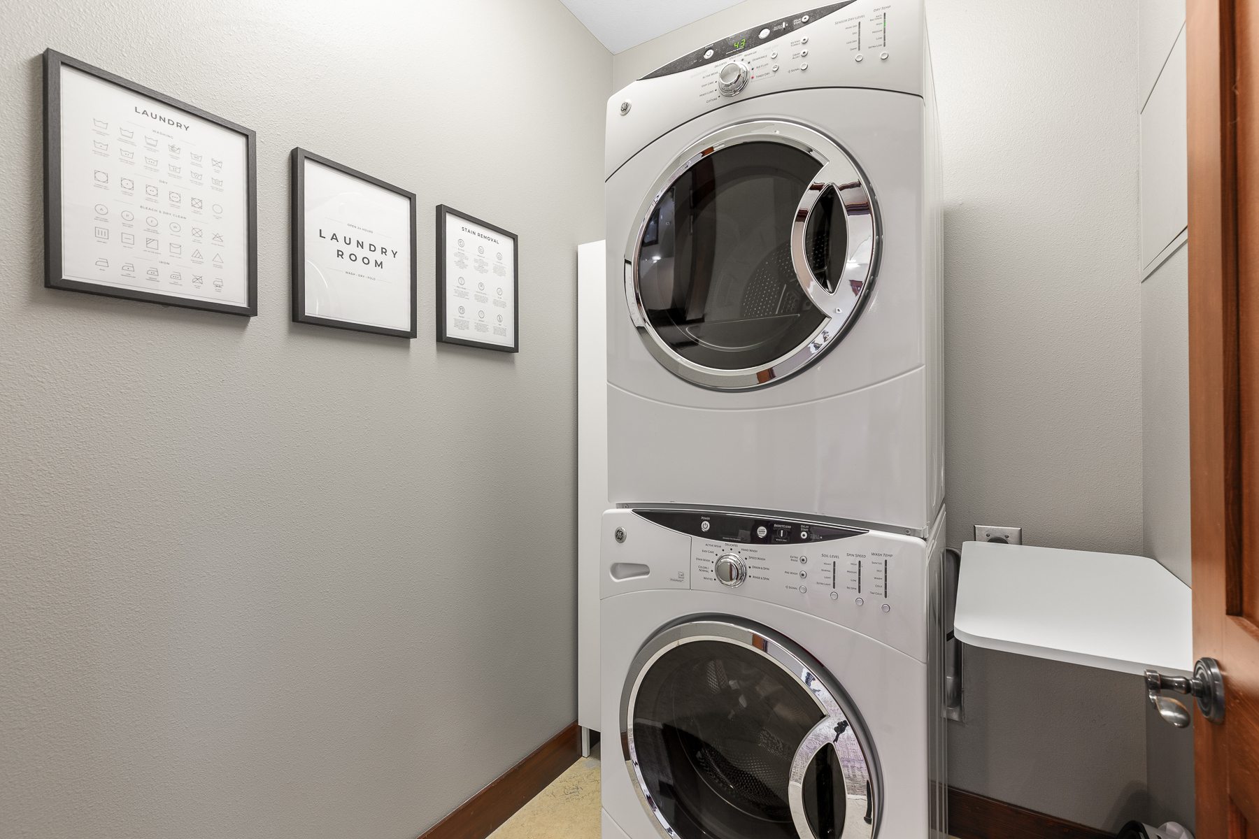 Keep things fresh with in-home laundry during your stay.