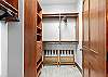 Main King bedroom walk-in closet