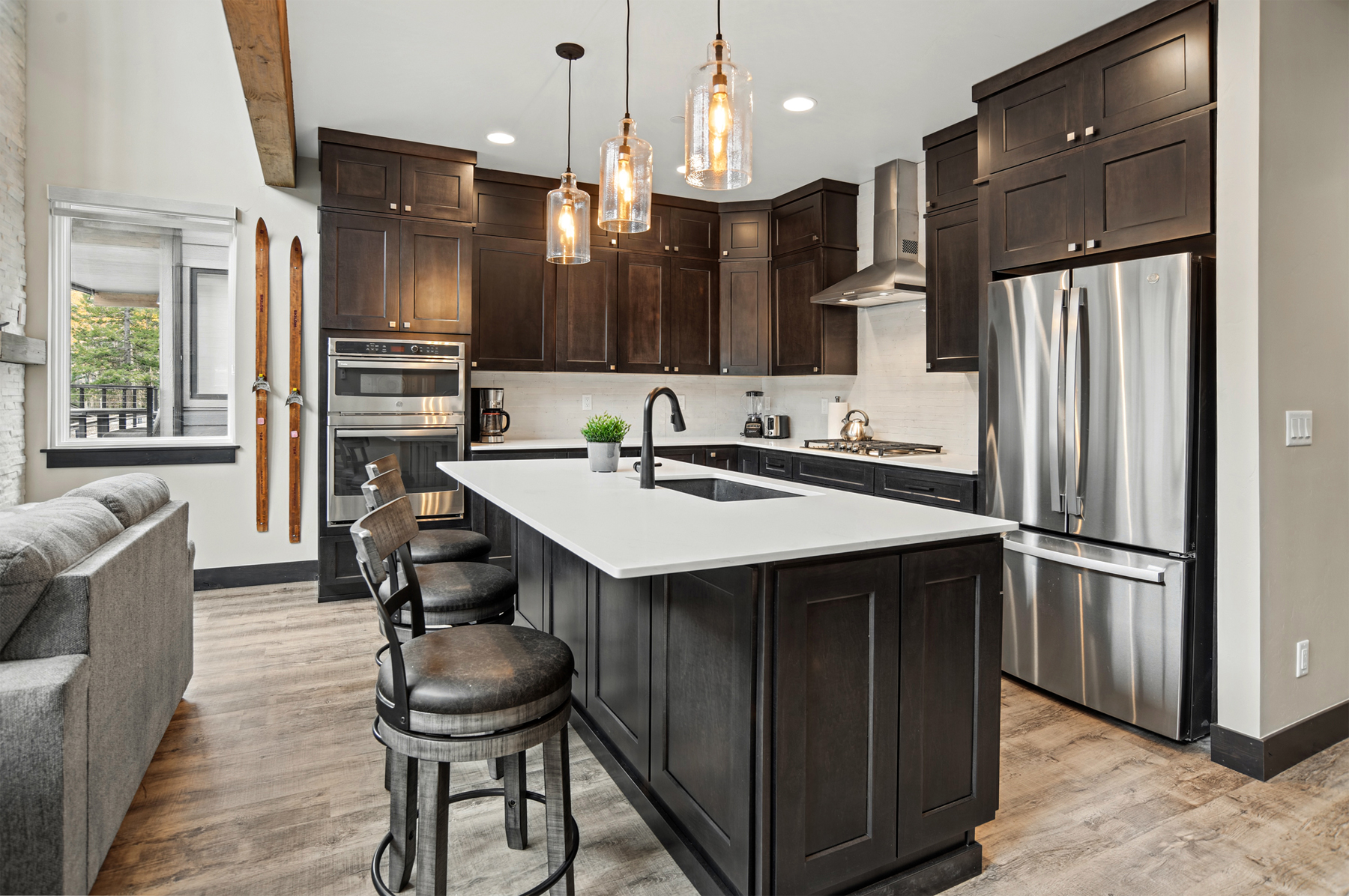 Fully stocked kitchen