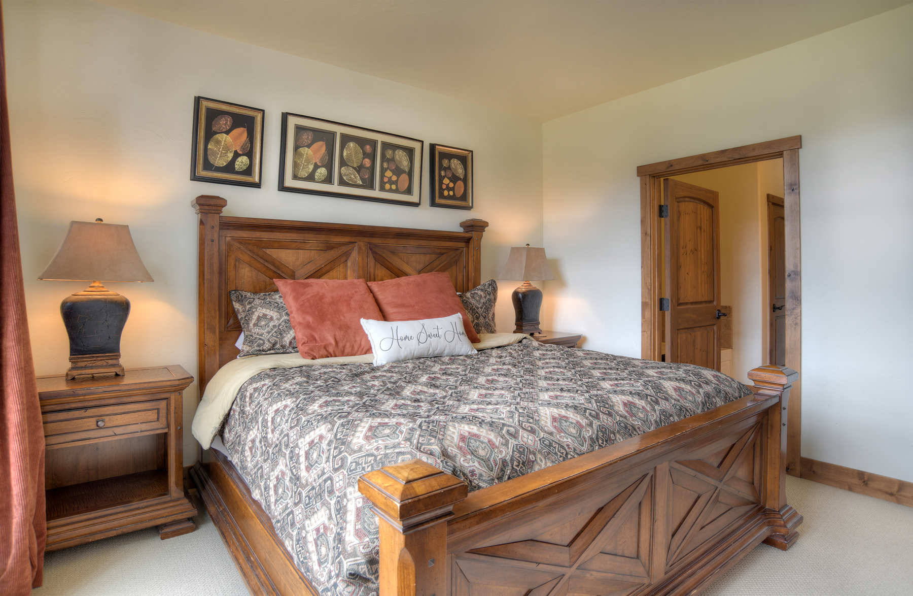 Master Bedroom - King, TV and attached bathroom
