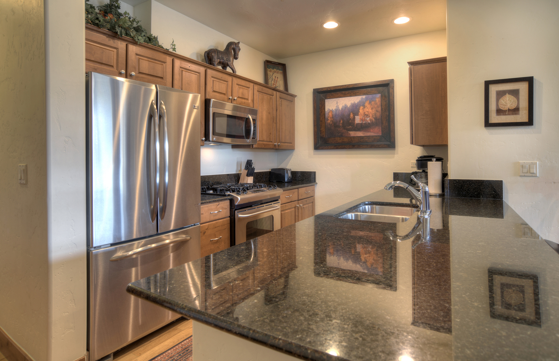 Fully stocked kitchen