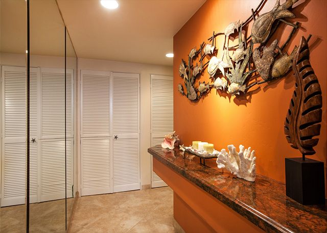 Entryway to condo