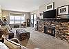 Condo 7310 - Living Space with Fire Place