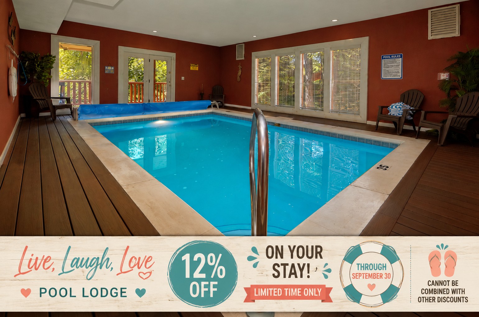 Indoor Pool And Game Room - Amazing Family Cabin Retreat - Cosby, TN