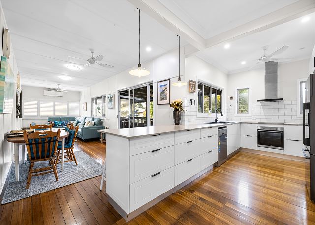 Very comfortable, pet friendly home located a short stroll from the beach...