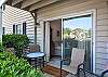 Slide open the door and step into your own little slice of island air. This private patio is ideal for morning coffee, afternoon books, or evening drinks under the stars.

