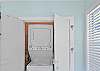 Full-size washer and dryer—perfect for extended stays or fresh