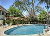 Surrounded by palms, shade trees, and quiet pathways, the Harbour Oaks pool is the kind of place that turns “just a quick dip” into an entire afternoon.