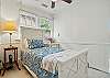 This twin bedroom punches above its weight. It’s compact but not cramped, bright without being loud, and has a certain “nap-with-the-window-open” energy. Whether it’s for the early riser, the lone reader, or the lucky one who gets their own room, it fits.

