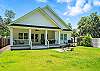 A final look at your St. Simons Island vacation rental from the back—fully fenced, well-kept, and ready for your next beachside chapter.