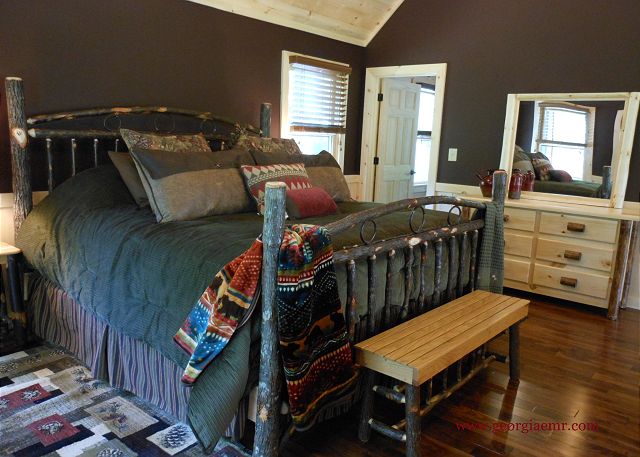 Master bedroom with private screen porch