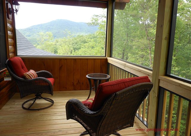 Master Bedroom with private screen porch