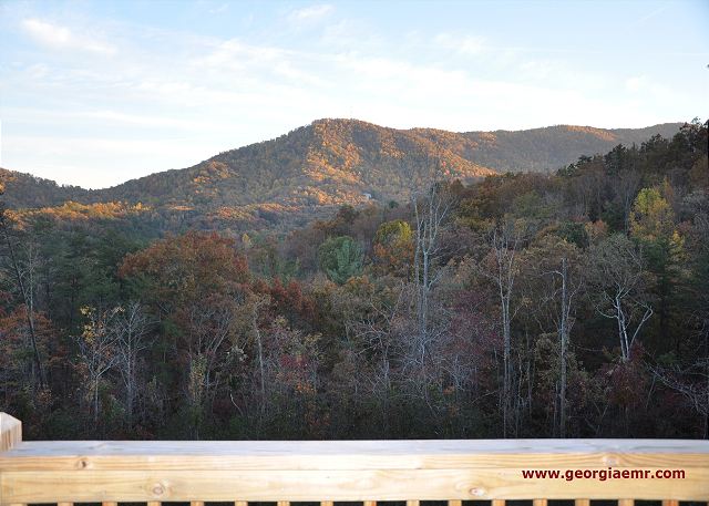 Magnificent mountain views to the Chattahoochee National Forest from back porch