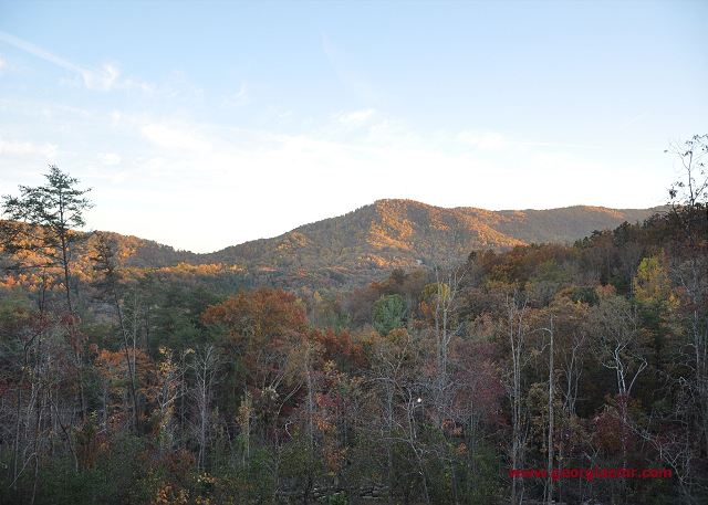 Magnificent mountain views to the Chattahoochee National Forest from back porch