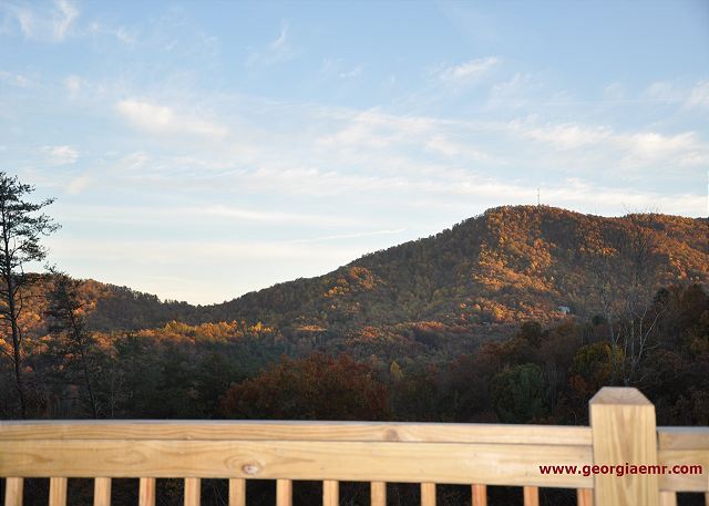 Magnificent mountain views to the Chattahoochee National Forest from back porch