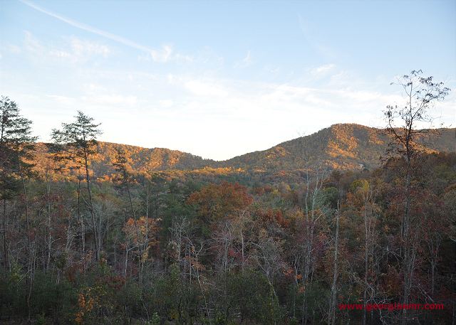 Magnificent mountain views to the Chattahoochee National Forest from back porch