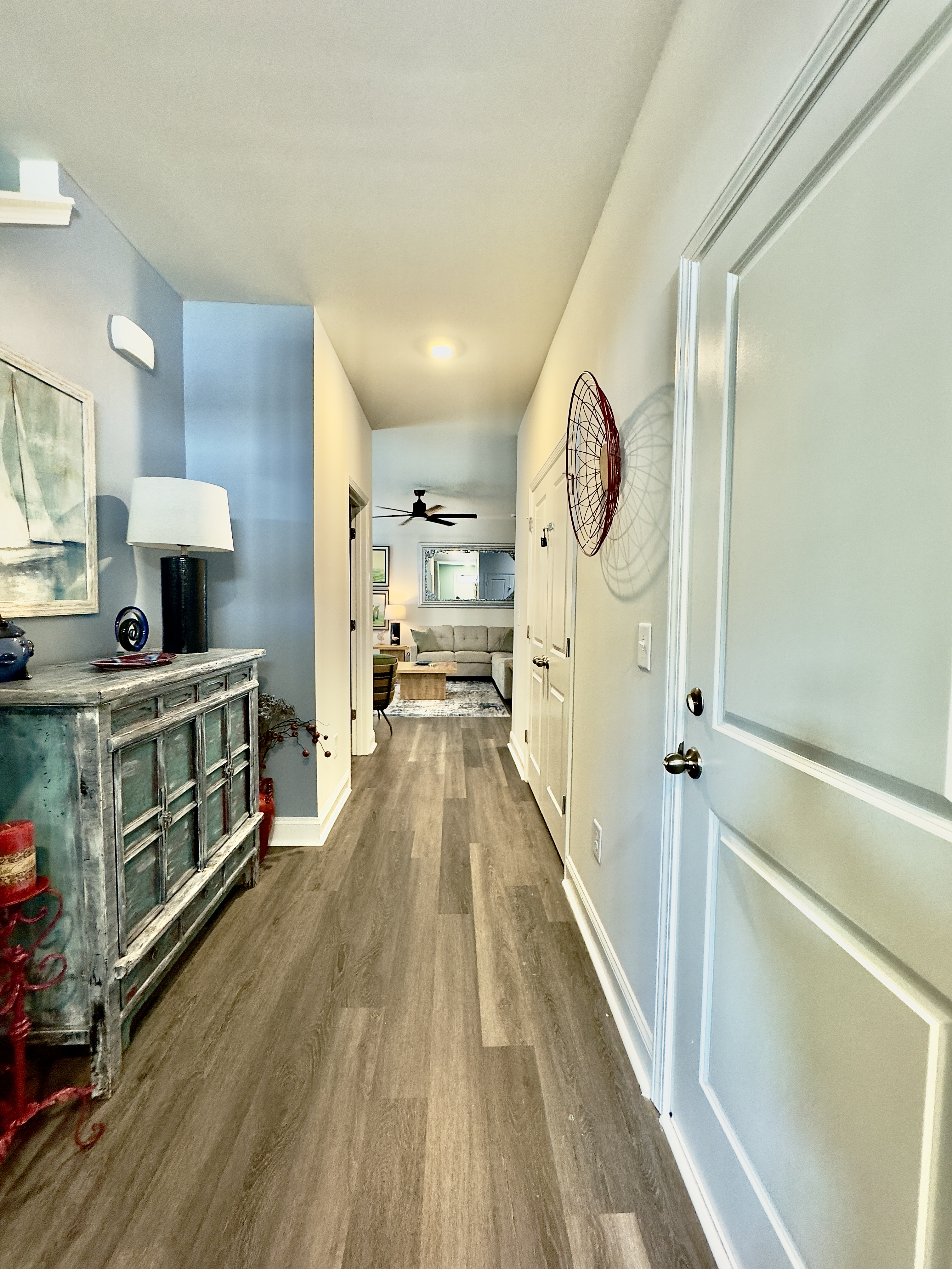 Hallways walking into home